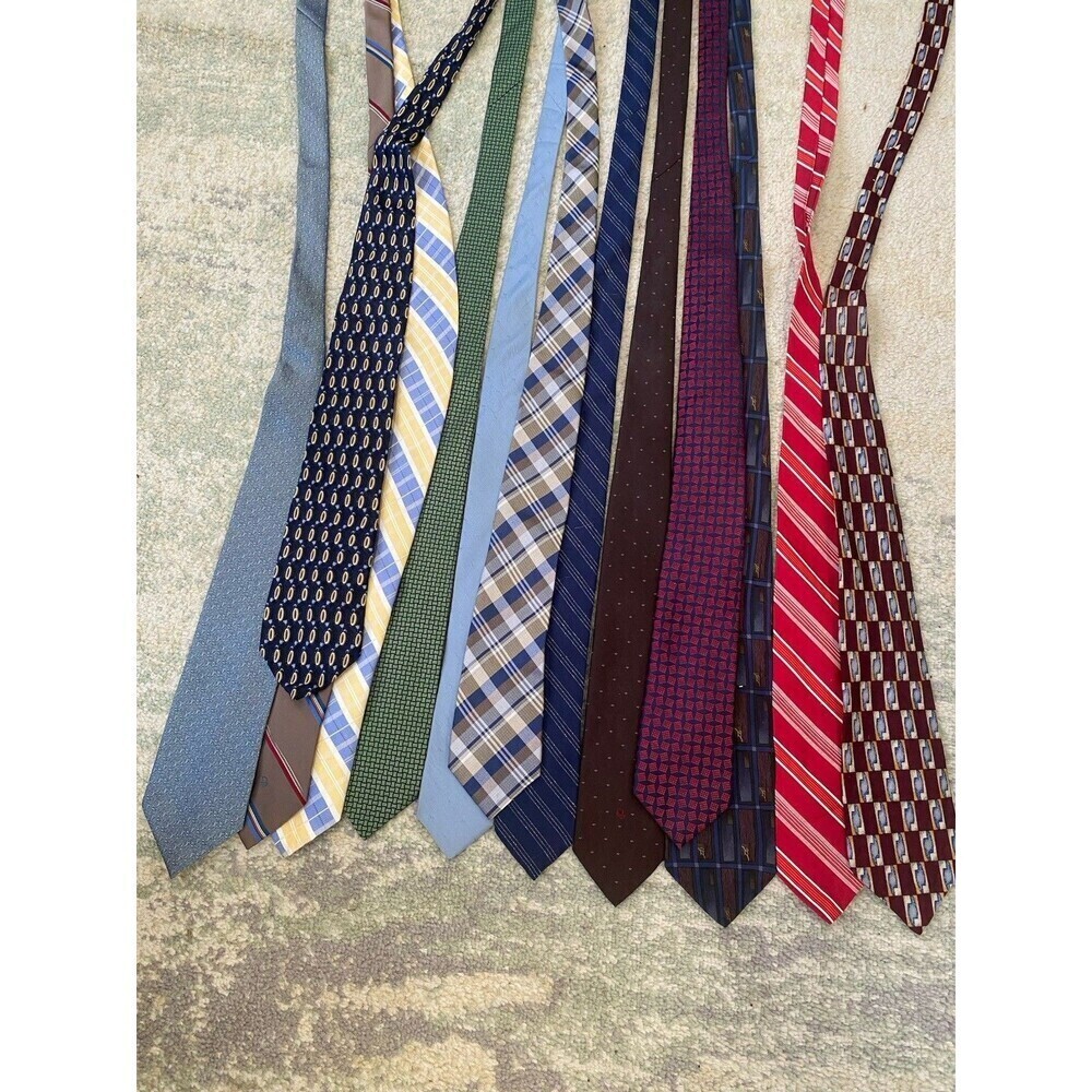LOT (13) DESIGNER TIES - Christian Dior Brooks Brothers Armani Countess Mara
